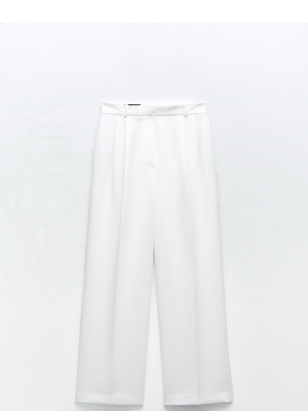 Zara White High-Waist Pants NWOT Size XL